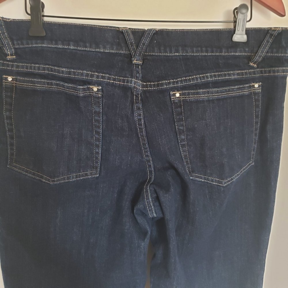 White House Black Market Noir Size 14 Denim Capris - Picture 9 of 9